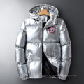 custom wholesale winter men padding padded jacket thick puffer puff warm plus size jackets with hooded for men